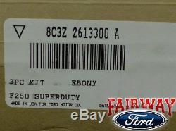 06 07 08 09 10 Super Duty F250 F350 OEM Ford Rubber Floor Mat 3-pc Crew Cab