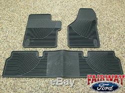 06 07 08 09 10 Super Duty F250 F350 OEM Ford Rubber Floor Mat 3-pc Super Cab