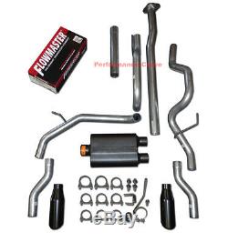 09-14 Ford F150 4.6 5.0 5.4 Catback Dual Exhaust Rear Exit Flowmaster Super 44
