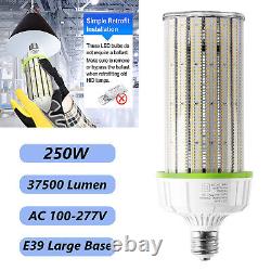 1000W Equivalent 37500LM 2Pack 250W LED Corn Light Commercial High Bay Area Lamp