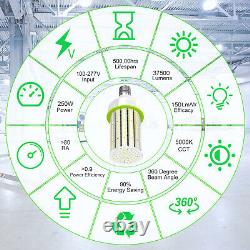 1000W Equivalent 37500LM 2Pack 250W LED Corn Light Commercial High Bay Area Lamp