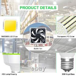 1000W Equivalent 37500LM 2Pack 250W LED Corn Light Commercial High Bay Area Lamp