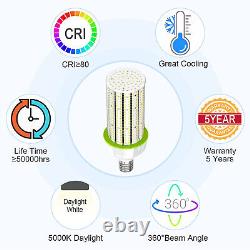 1000W Equivalent 37500LM 2Pack 250W LED Corn Light Commercial High Bay Area Lamp