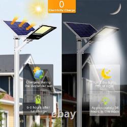 1000W Super Bright Solar Street Light Outdoor Living Dusk to Dawn Yard LED Lamp