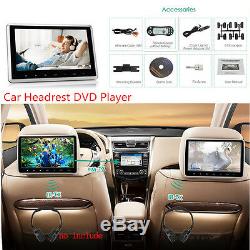 10.1'' Car Headrest Monitor DVD Player USB/SD/HDMI/FM/Game TFT LCD Touch Screen