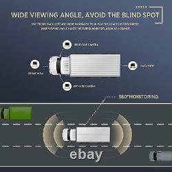 10.36 Split Monitor + AHD 1080P Car Backup Dash Camera DVR For RV Truck Bus