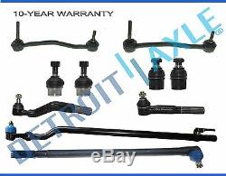 10pc Front Drag Link Tie Rod Ball Joints Ford Excursion F-250 Super Duty 4WD