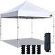 10x10 New Super Compact 40 High Storage Size Canopy Bonus 4pc Pack Weight Bag