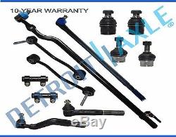 12pc Front Drag Link Ball Joint Sway Bar End Link Tierod for Ford F-250 SD 4WD