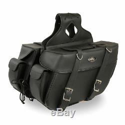 16 W MOTORCYCLE WATERPROOF SADDLEBAGS with SIDE POCKETS FOR HARLEY DSA21