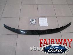 17 thru 20 F250 F350 Super Duty OEM Ford Black Lexan Hood Deflector Bug Shield