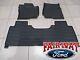 17 Thru 21 Super Duty Oem Ford Tray Style Molded Floor Mat Set 3pc Extended/crew