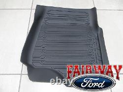 17 thru 21 Super Duty OEM Ford Tray Style Molded Floor Mat Set 3pc EXTENDED/CREW