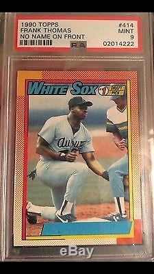 1990 Topps Frank Thomas No Name On Front NNOF! PSA 9! Holy Grail! Super low pop