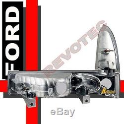 1999-2004 Ford F250 F350 Super Duty Pickup Headlights Corner & Tail Lights Smoke