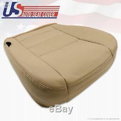 2002-2007 Ford F250 F-350 Super Duty Lariat Driver Bottom Leather Seat Cover TAN