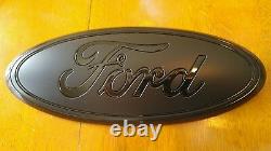 2011-2016 Ford F250 F350 Super Duty Grill 13 MATTE/GLOSS BLACK Emblem