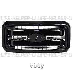 2011-2016 Ford F-250 F-350 F-450 F-550 Super Duty Front Grille Grill Gloss Black