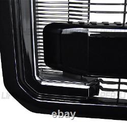 2011-2016 Ford F-250 F-350 F-450 F-550 Super Duty Front Grille Grill Gloss Black