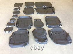 2013 2014 Ford F-150 XLT Super Crew KATZKIN Leather Seat Covers Replacement Kit