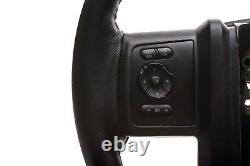 2013-2016 Ford F250 F350 Super Duty Black Leather Steering Wheel OEM DC3Z3600CA