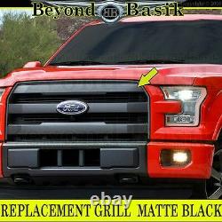 2015 2016 2017 FORD F150 F-150 MATTE BLACK Grille Grill OE King Ranch Style