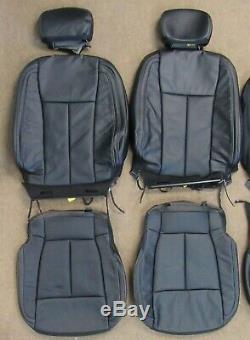 2015 2020 Oem Ford F150 Super Crew Takeoff Black Leather Seat Upholstery Set