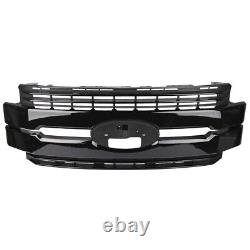 2017 2018 2019 Ford F250 F350 F450 Super Duty Bumper Grille Glossy Black Grill