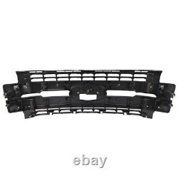 2017 2018 2019 Ford F250 F350 F450 Super Duty Bumper Grille Glossy Black Grill