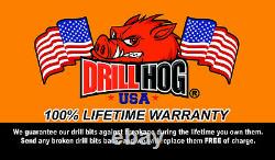 29 Pc Super Premium Cobalt M42 Drill Bit Set Orange Lifetime Warranty Drill Hog