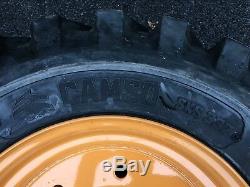 2 NEW 12-16.5 Tires/Wheels/Rim for 4X4 Case 580 Backhoe-Super M & L 4WD-119243A1