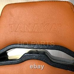 2 X Tanaka Tan Pvc Leather Racing Seats Reclinable + Diamond Stitch Fits Vw