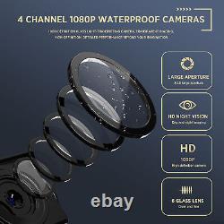 4K Backup Camera 10.3 6Inch Dash Cam 4 Split Touch Screen for Truck RV Trailer