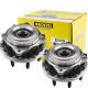 4wd (2) Moog Front Wheel Bearing & Hubs For 2005-10 Ford F-250 F-350 Super Duty