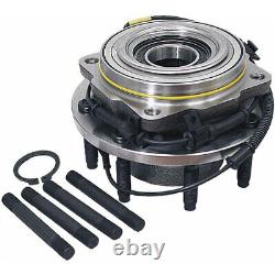 4WD (2) Moog Front Wheel Bearing & Hubs For 2005-10 Ford F-250 F-350 Super Duty