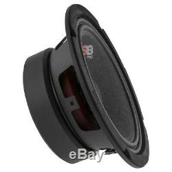 4 DS18 PRO-GM6 6.5 Midrange Car Speakers 4 PRO-TW120 Bullet Super Horn Tweeters