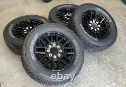 4 New Takeoff Ford F250 F350 Super Duty 20 Black Factory OEM Wheels Rims Tires