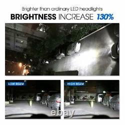 4x 9005+H11 160W LED Combo Headlight Bulb High Low Beam Kit 6000K Super White