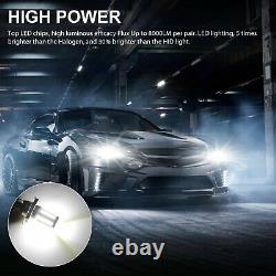4x H4 9003 LED Headlight Kit High Low Beam Fog DRL Bulb Super Bright 6000K White