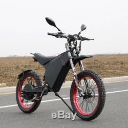 5000with72v Electric Bicycle Scooter Ebike Mountain Bike Super Fast 85km/h
