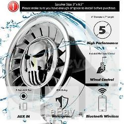 600W Bluetooth Waterproof Motorcycle Stereo Speakers Audio Amp MP3 System Harley