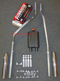83-01 Chevrolet GMC S10 S15 Truck Dual Exhaust with Flowmaster Super 44