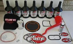 84-17 Harley EVO & Big Twin Red Line Oil PowerPack Kit 20W50 with Gaskets & Filter