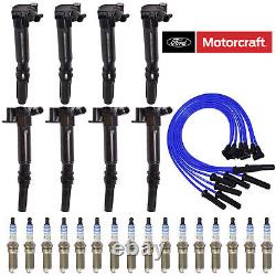 8 Ignition Coil, Driver Passenger Side Spark Plug, Wire for Ford Super Duty 6.2L