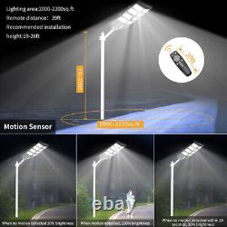 99000000LM LED Solar Street Light Super Bright Parking Lot Garden Road Lamp IP67