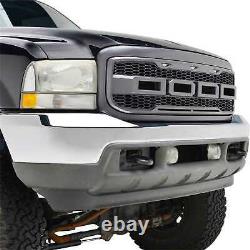 99-04 Raptor Style Grille For 99-04 Ford F250 F350 Super Duty Gray