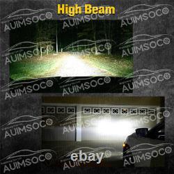 AUIMSOCO LED Headlights + Fog Light Bulbs Kit For Jeep Grand Cherokee 2011-2013