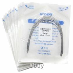AZDENT 10pcs/Pack Dental Orthodontic Super Elastic Niti Arch Wires (Ovoid)