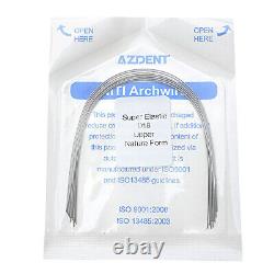 AZDENT Dental Orthodontic Super Elastic Niti Round Arch Wires Nature Form