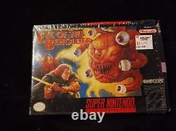 Advanced Dungeons & Dragons Eye of the Beholder SNES, game and box